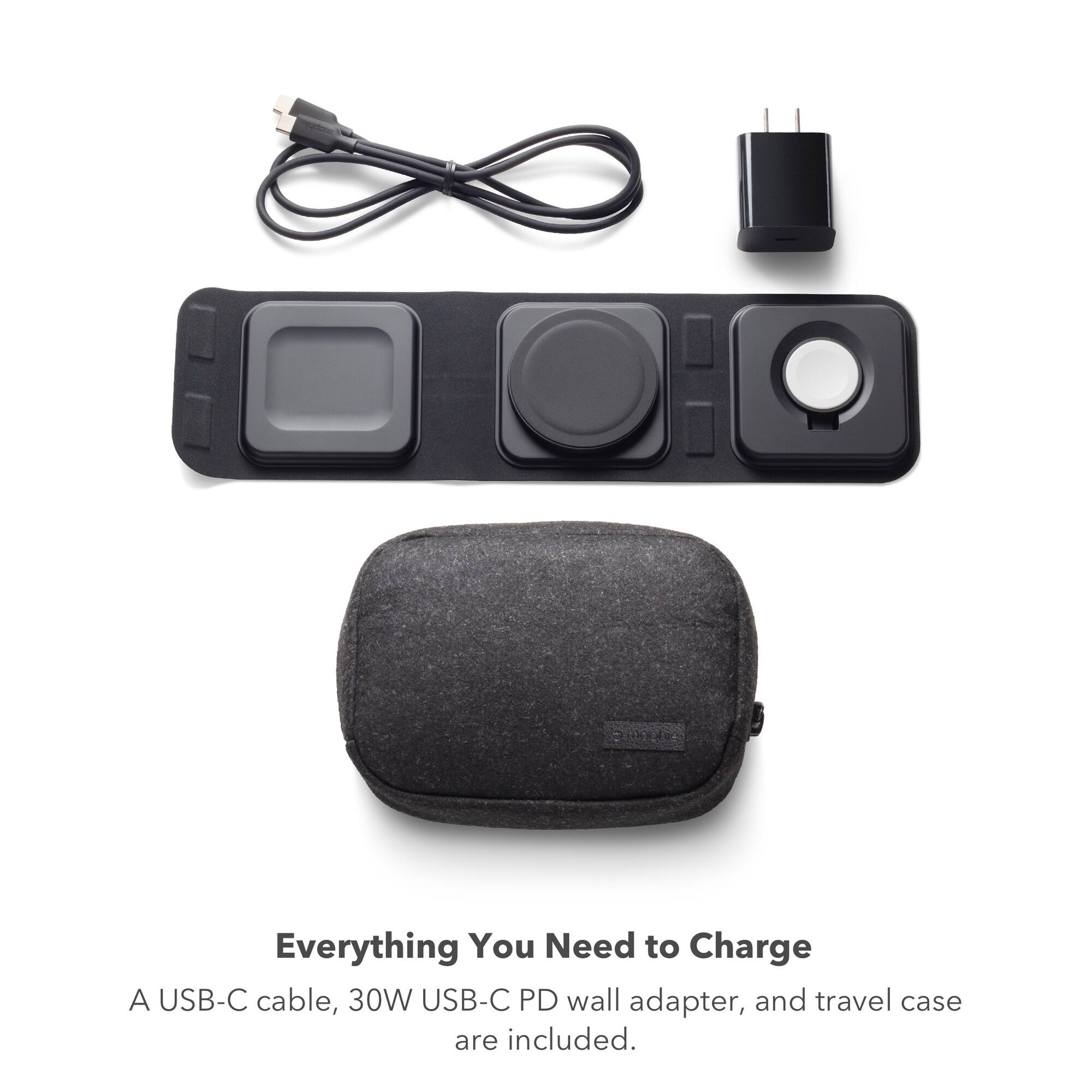 Everything You Need to Charge

A USB-C cable, 30W USB-C PD wall adapter, and travel case are included.