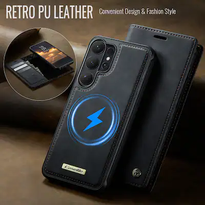 Dteck for Samsung Galaxy S26 Ultra Detachable Wallet Case, 2 in 1 PU Leather Flip Folio Case with RFID Blocking Phone Cover Black - Best Buy Dteck for Samsung Galaxy S26 Ultra Detachable Wallet Case, 2 in 1 PU Leather Flip Folio Case with RFID Blocking Phone Cover Black - Best Buy