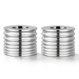 VEVOR - Replacement Roller for Rolling Mill 7 Sizes Grooves 2 Round Rollers,Jewelry DIY Tool Accessory Parts,Premium Alloy Steel - Silver