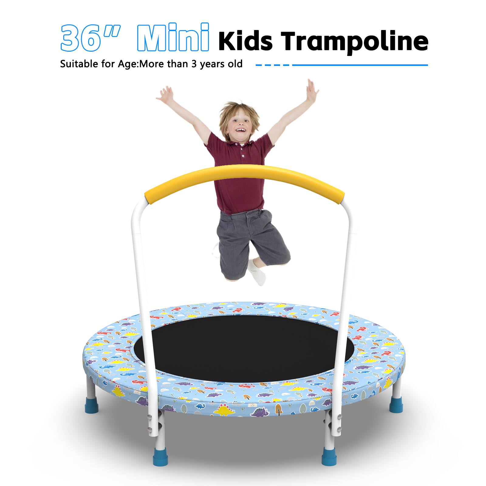 36" Mini Kids Trampoline  
Suitable for Age: More than 3 years old