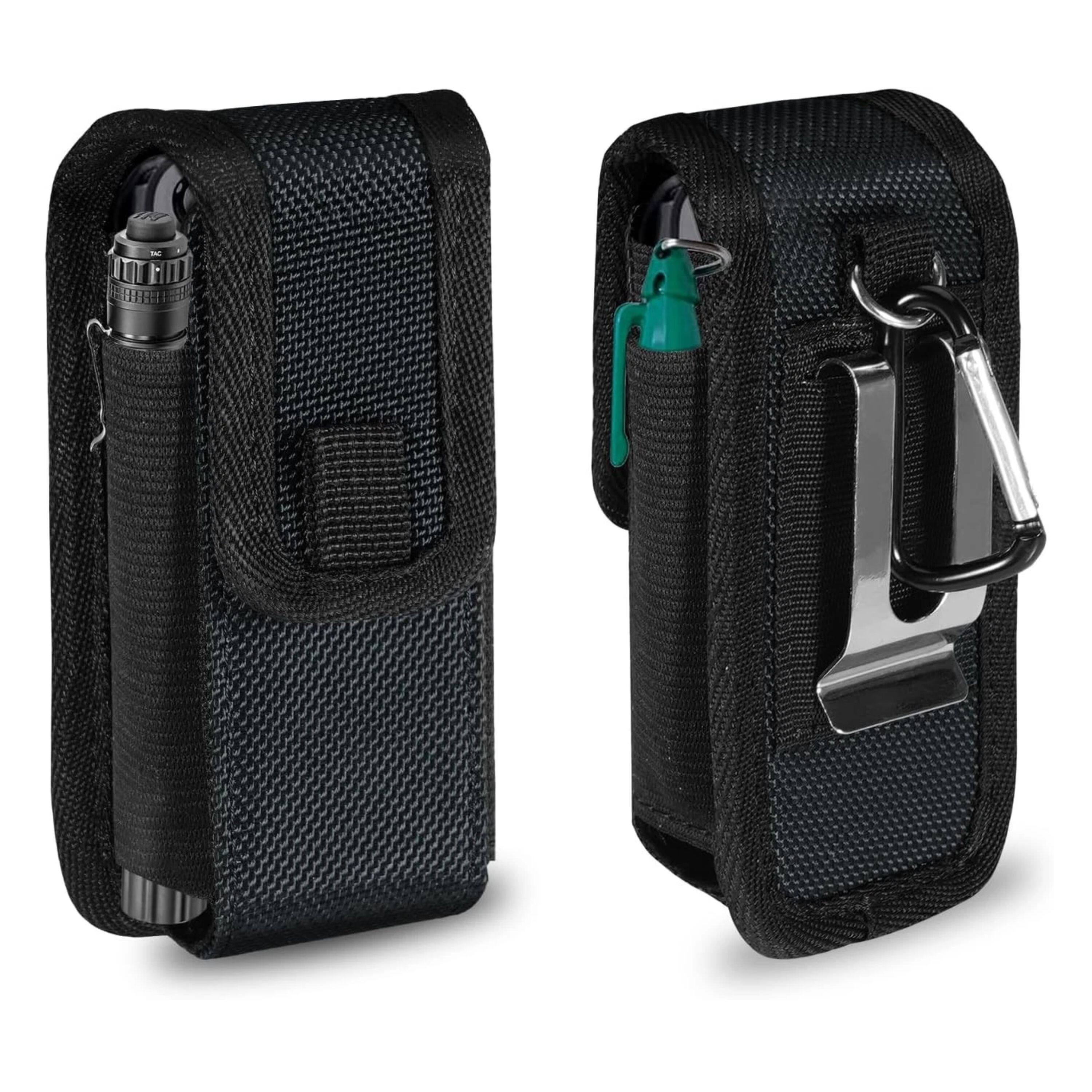 Angle. Kitcheniva - Multitool Sheath EDC Multifunctional Pouch Belt Clip Bag - Black.