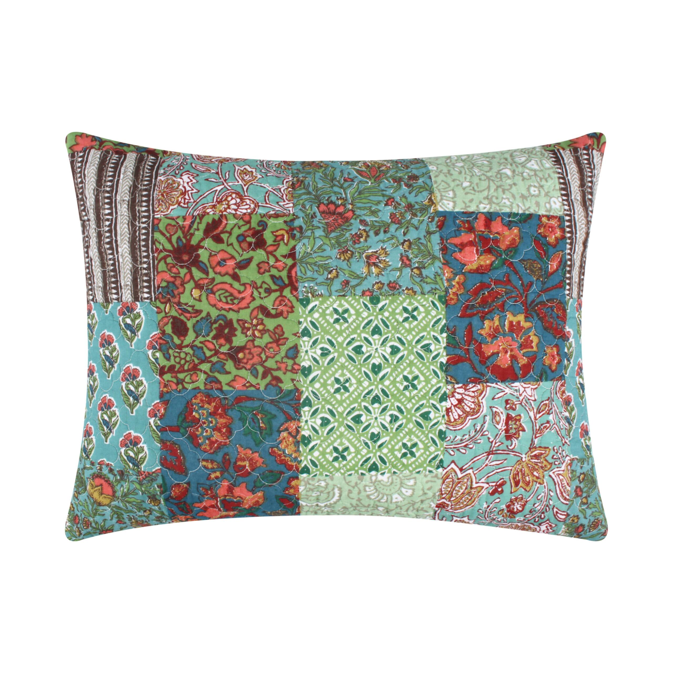 Angle. BreeBe - Jasmin Sham Standard - Jade.