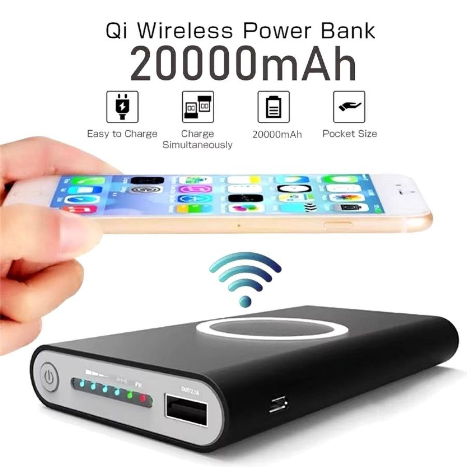 Entronix Wireless Power Bank 20000mAh Portable Charger for iPhone