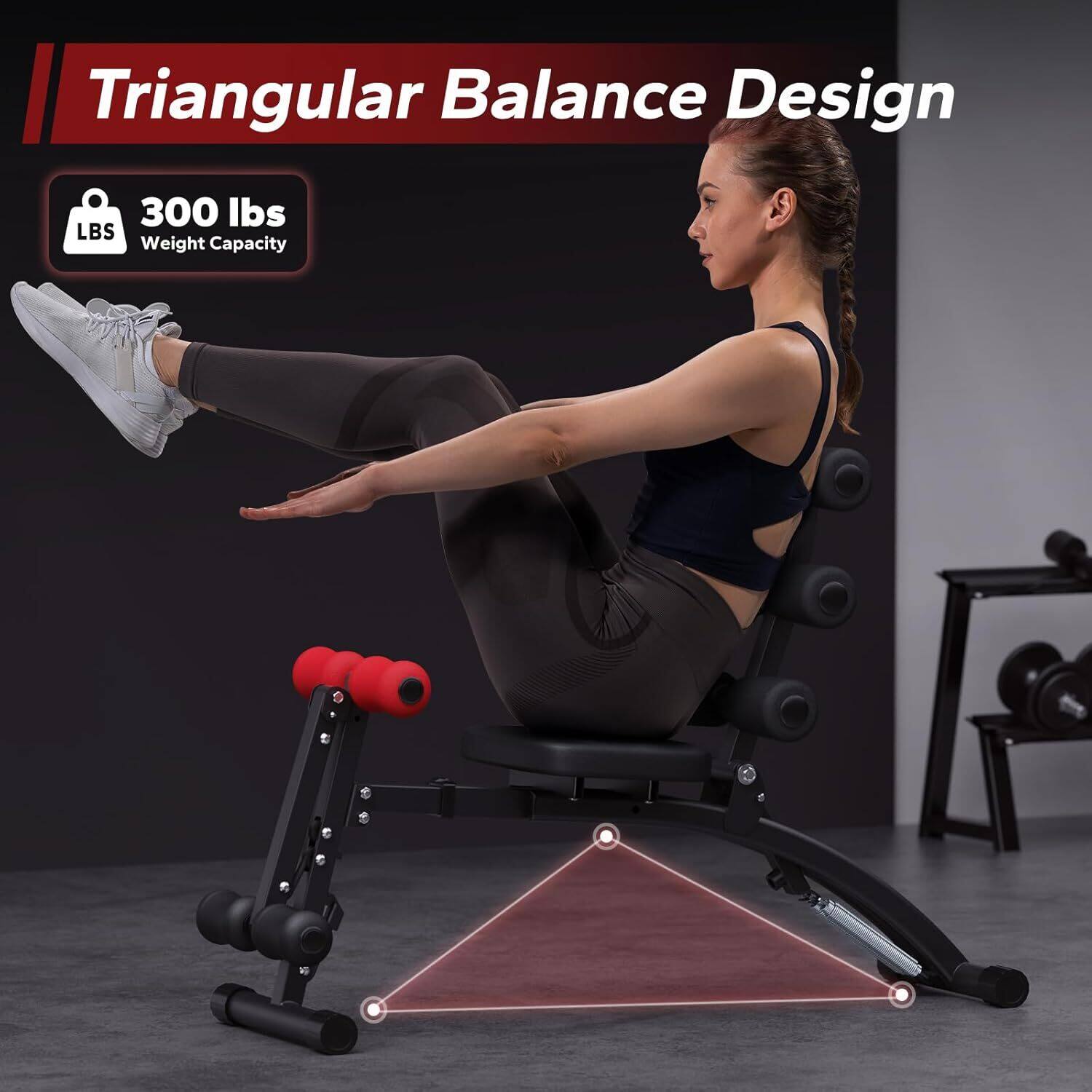 Triangular Balance Design

300 lbs Weight Capacity
