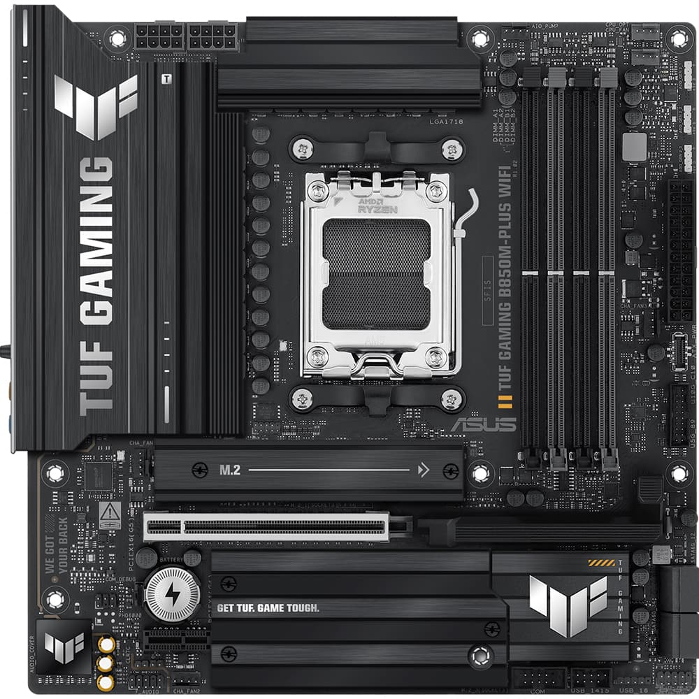 ASUS - TUF Gaming B850M-Plus WiFi AMD AM5 mATX Motherboard TUF GAMINGB850M-PLUS