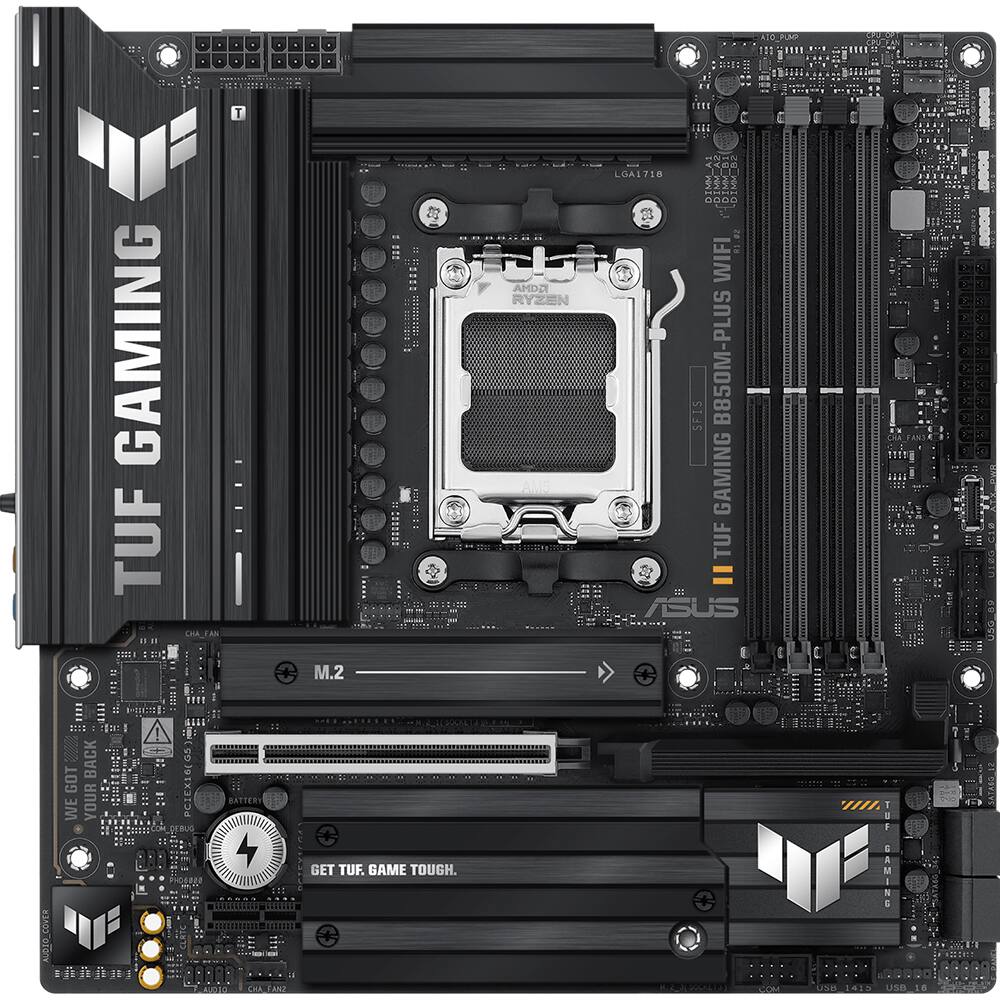 ASUS - TUF Gaming B850M-Plus WiFi AMD AM5 mATX Motherboard TUF GAMINGB850M-PLUS