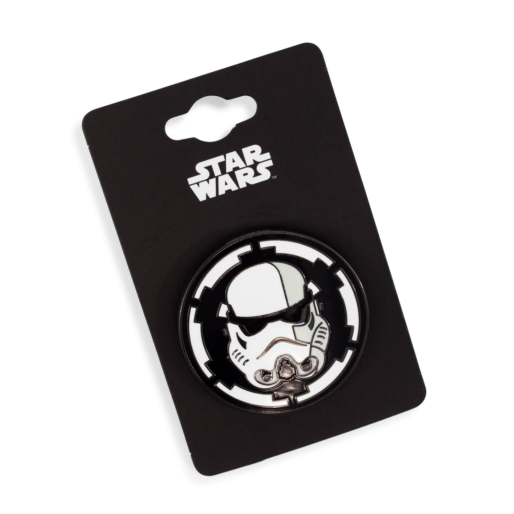 Alt View 1. SalesOne LLC - Star Wars Imperial Stormtrooper Enamel Pin - White/Black.