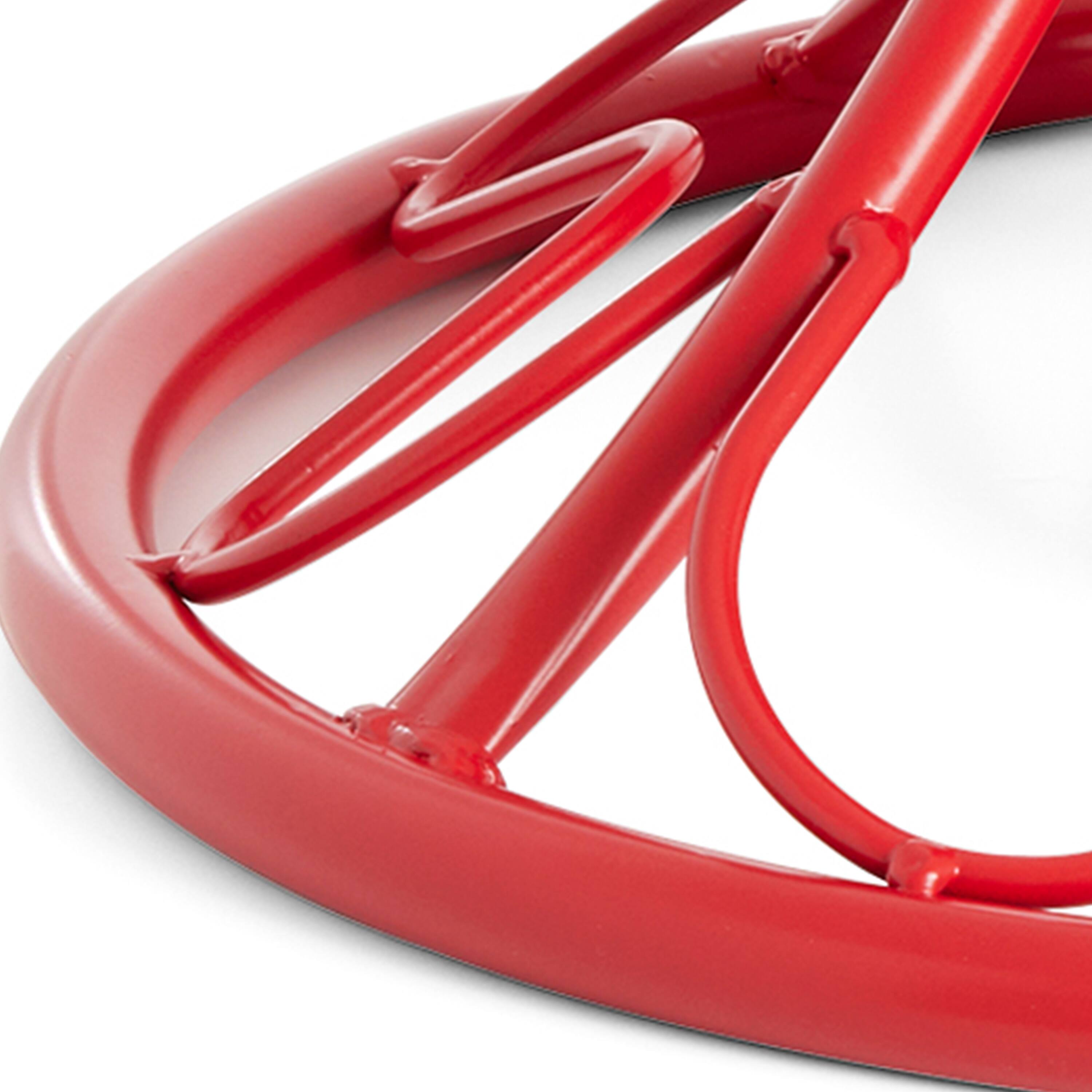 Alt View 8. Home Heritage - Home Heritage 1-1.75" Artificial Christmas Tree Base Rotating Metal Stand, Red - Red.