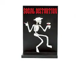 Stevenson Entertainment - Social Distortion Skeleton 7 Inch Collectible Figure - Red