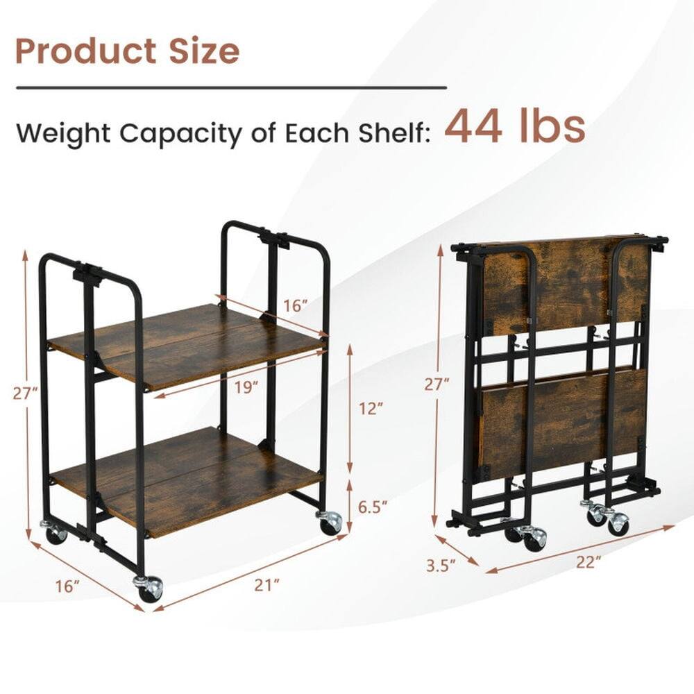 Product Size  
Weight Capacity of Each Shelf: 44 lbs  

Dimensions:  
- 16"  
- 27"  
- 19"  
- 12"  
- 6.5"  
- 3.5"  
- 21"  
- 22"