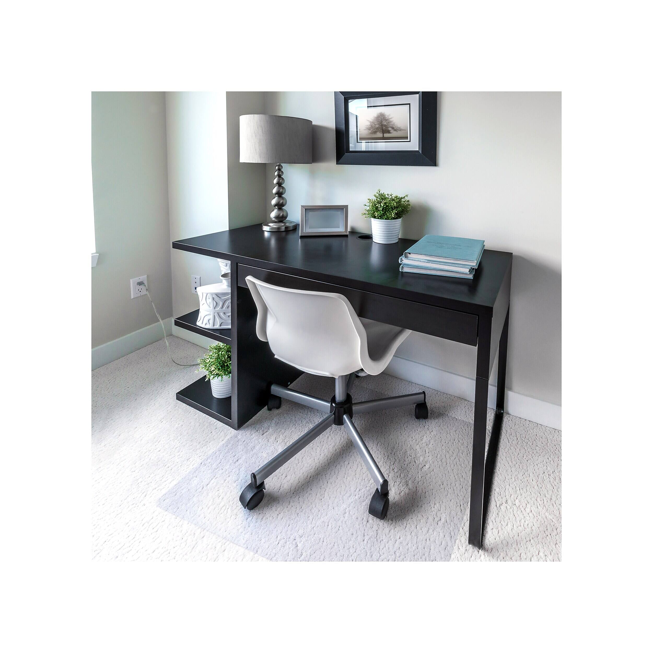 Alt View 2. Floortex - Ultimat Cleartex Carpet Chair Mat, 35" x 47", Designed for Medium-Pile Carpet, Clear Polycarbonate (118927ER) - Clear.