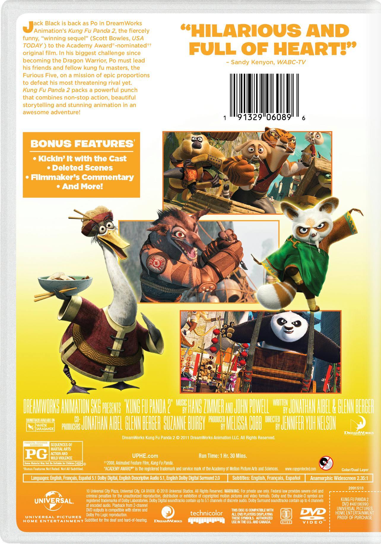 Angle. Kung Fu Panda 2 (DVD New Box Art) [DVD].