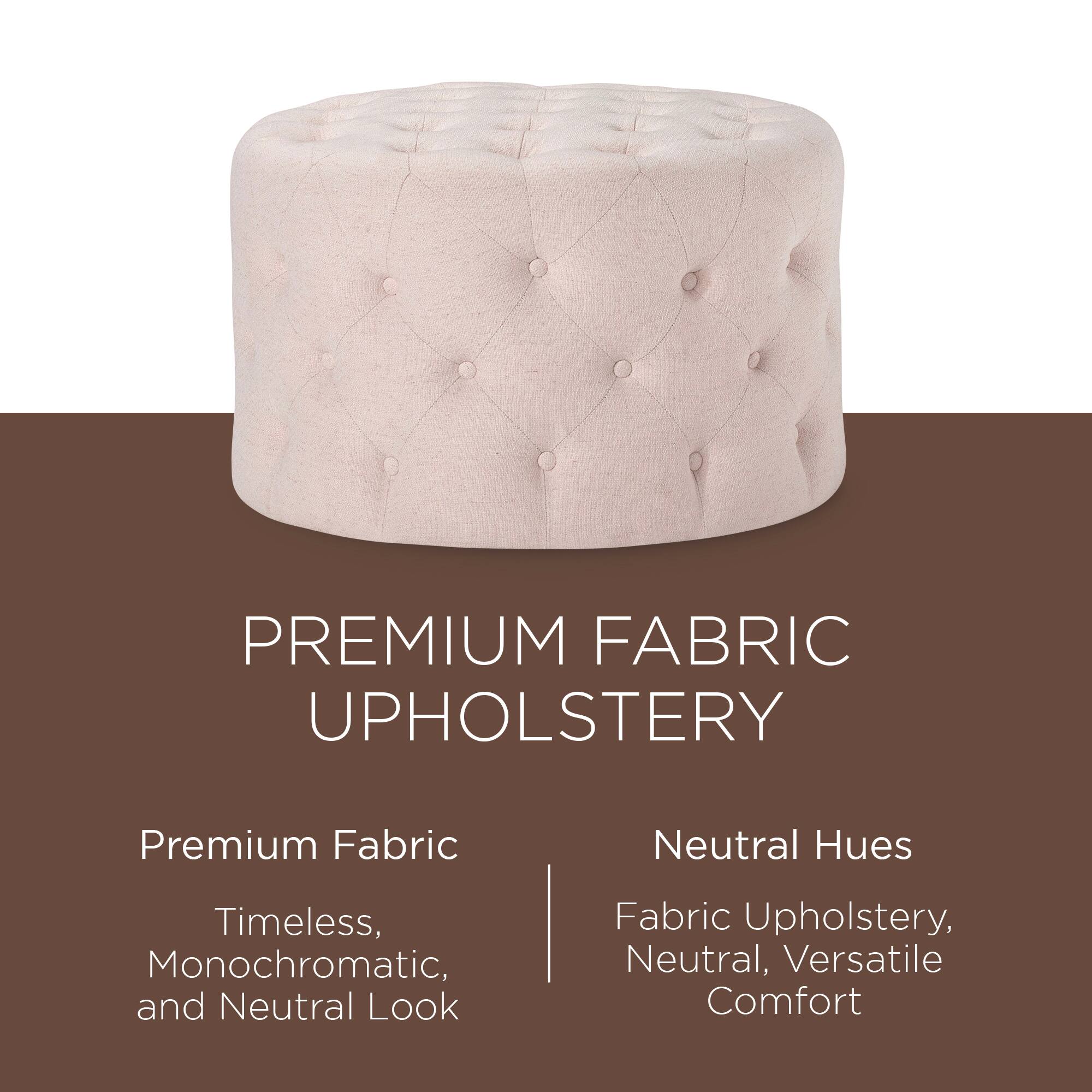 PREMIUM FABRIC UPHOLSTERY

Premium Fabric  
Timeless, Monochromatic, and Neutral Look

Neutral Hues  
Fabric Upholstery, Neutral, Versatile Comfort