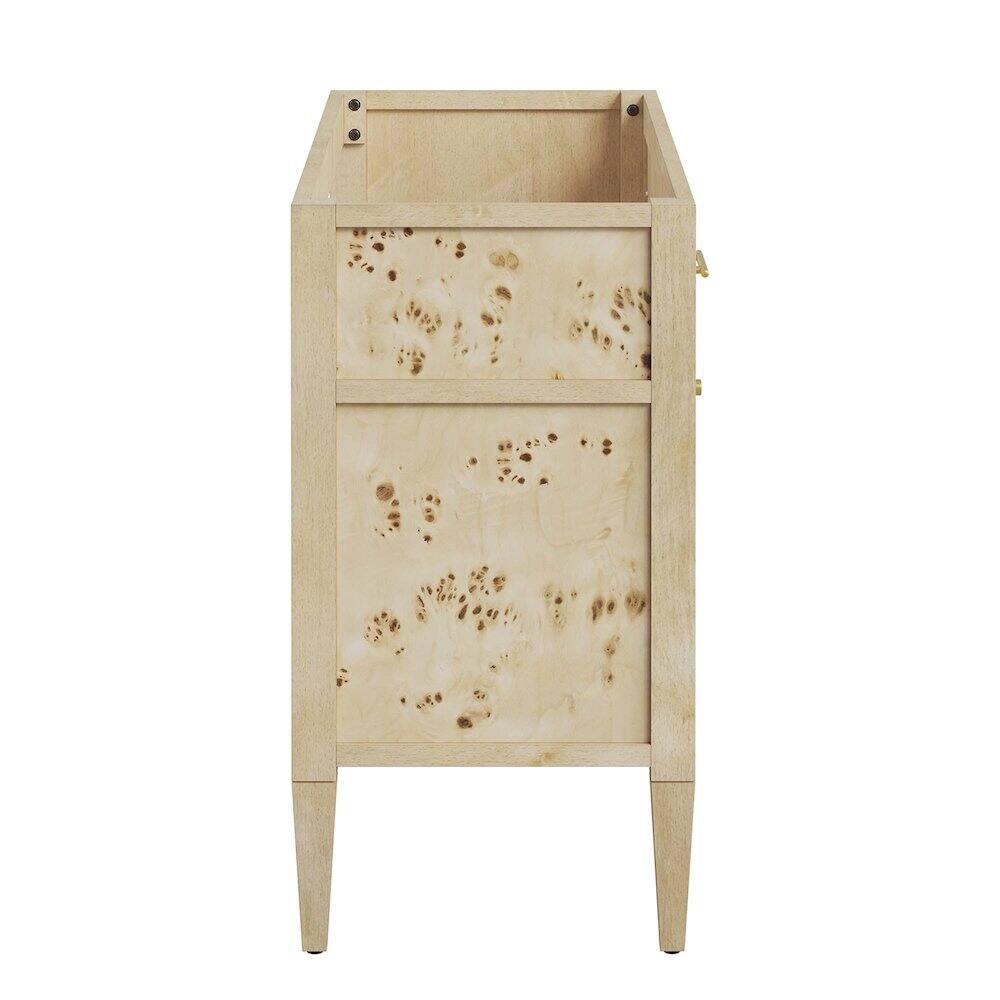 Alt View 1. Modway - Elysian 48" Wood Bathroom Vanity Cabinet (Sink Basin Not Included) - Burl.