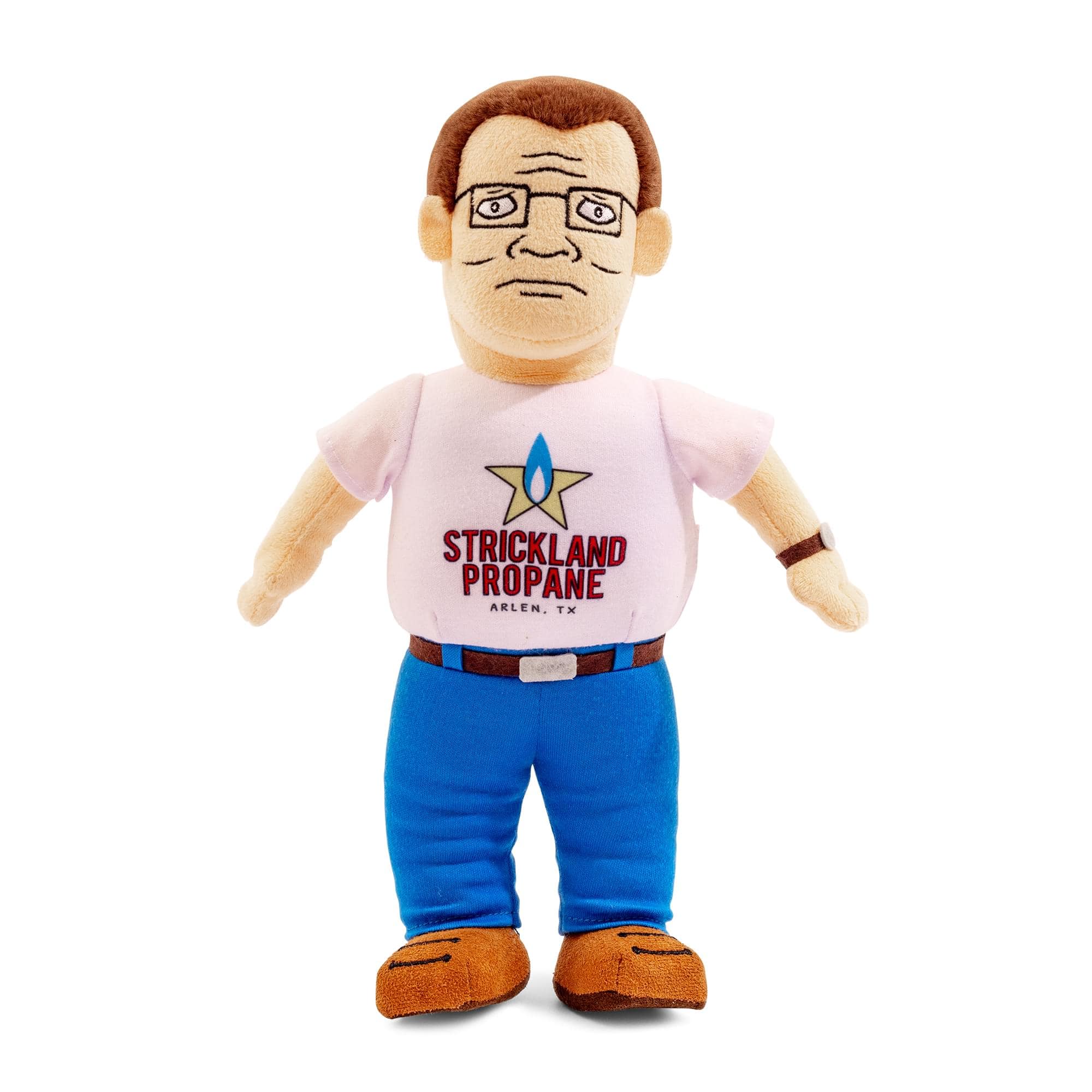 Toynk - King Of The Hill Hank Hill Propane Logo Tee 12-Inch Plush - Multi-Colored