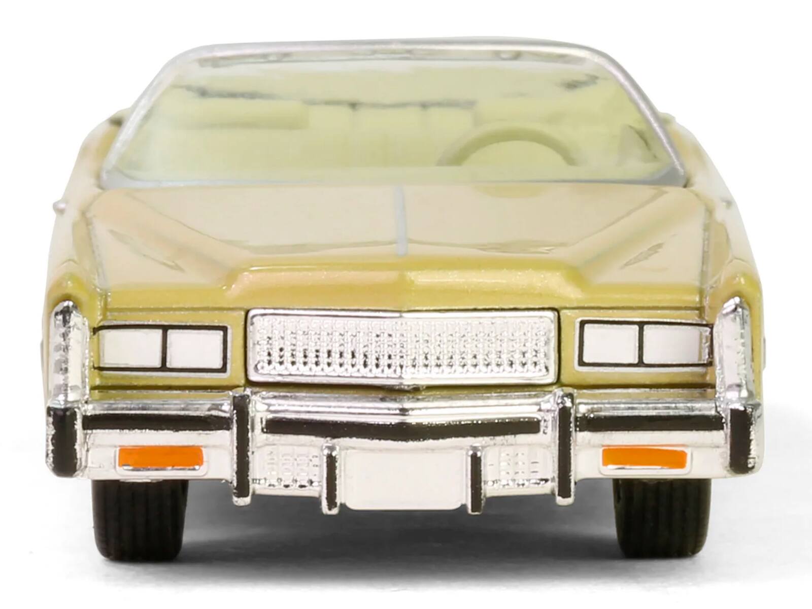 Alt View 1. Greenlight - 1975 Cadillac Eldorado Convertible Florentine Gold Firemist "Showroom Floor" Series 6 1/64 Model Car by Greenlight.