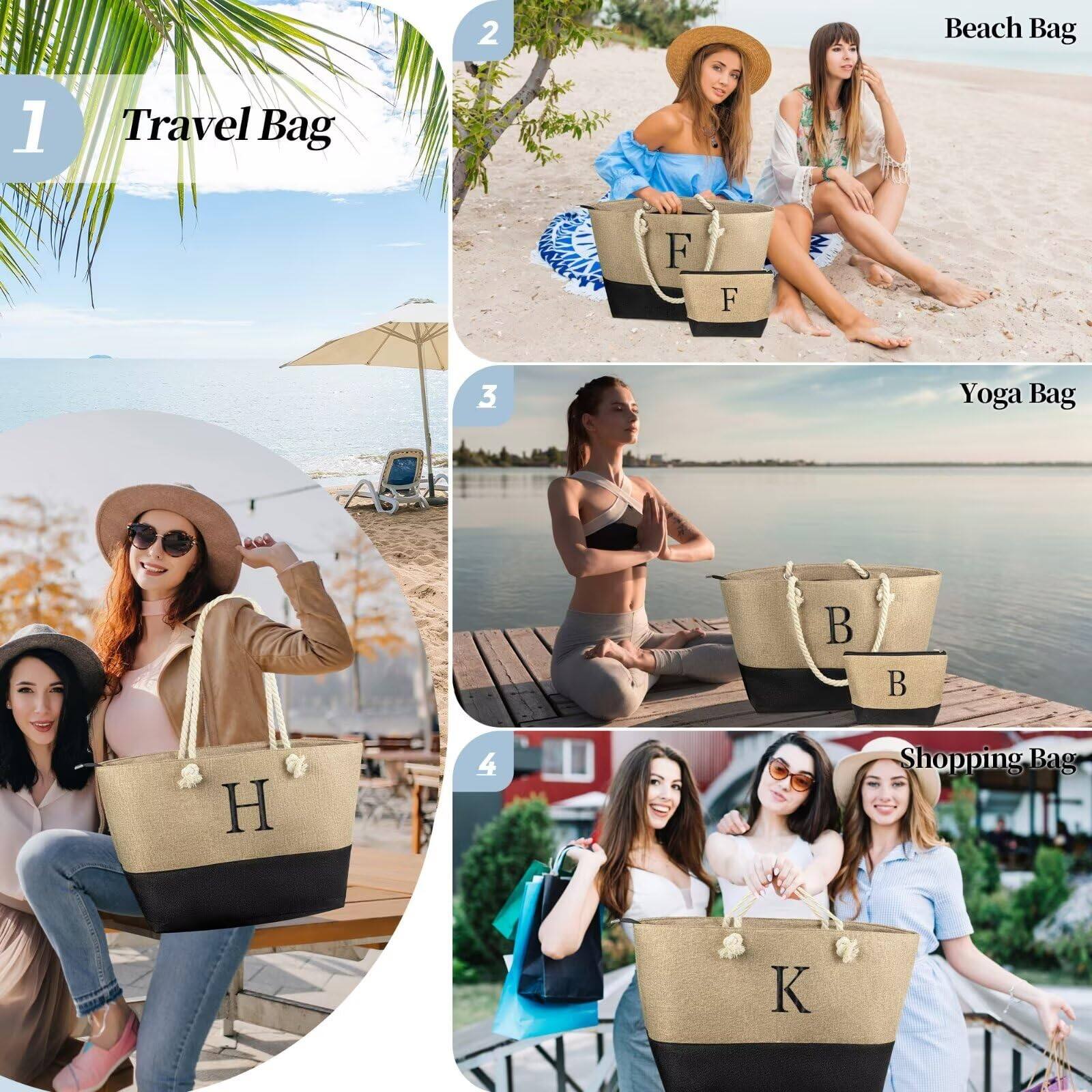 1. Travel Bag  
2. Beach Bag  
3. Yoga Bag  
4. Shopping Bag  

F  
H  
B  
K