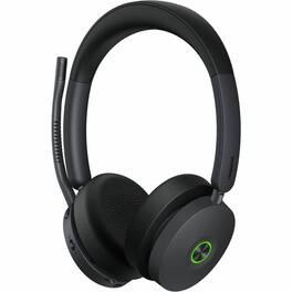 Yealink - WH68 Headset - Stereo - Wireless - Bluetooth/DECT - 607 ft - 20 Hz to 20 kHz - Behind-the-head - Binaural - Black