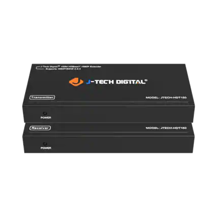 J-TECH DIGITAL® HDBaseT 1080P Extender Supports 1080P/80Hz 4:4: Transmitter MODEL: JTECH-HDT150 POWER Receiver MODEL: JTECH-HDT150 POWER
