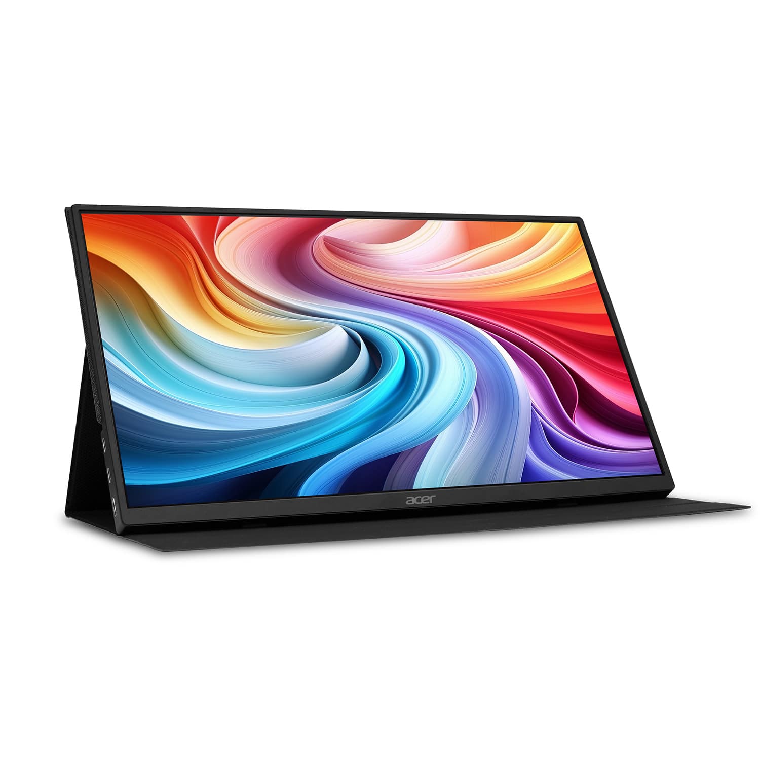 Alt View 4. Acer - 15.6" LCD FHD 60Hz Adaptive Sync IPS Portable Touch Monitor (USB Type-C, Mini HDMI & Micro USB) - Black.