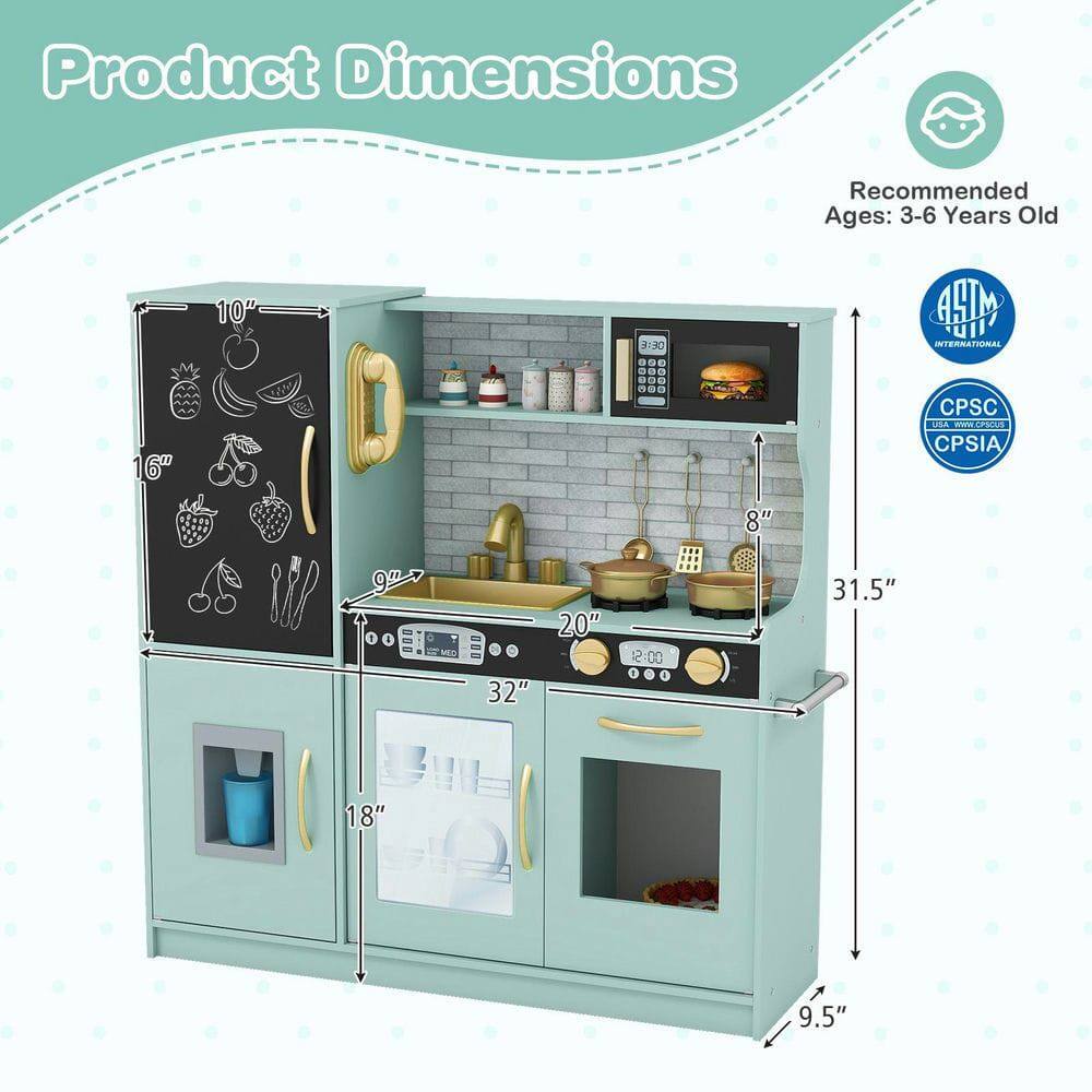 Product Dimensions  
Recommended Ages: 3-6 Years Old  

10"  
16"  
8"  
32"  
18"  
20"  
31.5"  
9.5"  

ASTM INTERNATIONAL  
CPSC CPSIA
