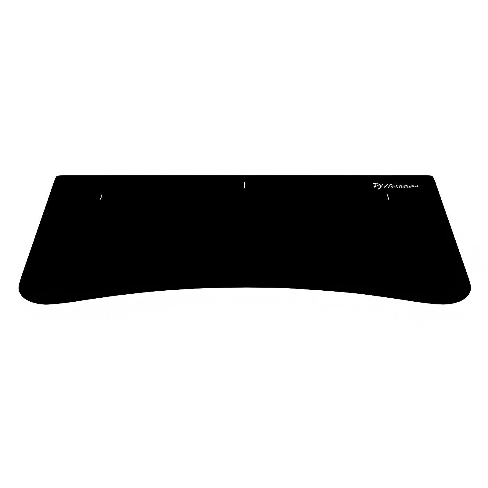 Front. Arozzi - Arozzi Arena Medium Desk Pad - Pure Black - Pure Black.