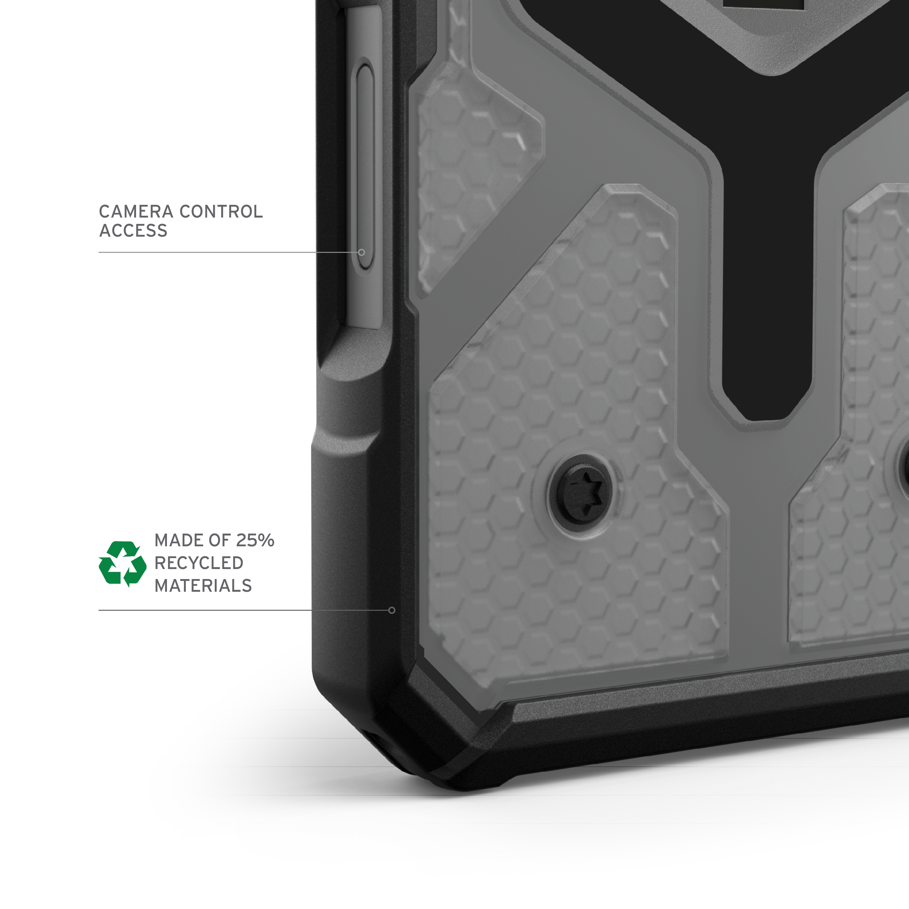 Alt View 2. UAG - Pathfinder Clear Case with Magsafe for Apple iPhone 16 Pro Max - Ash.