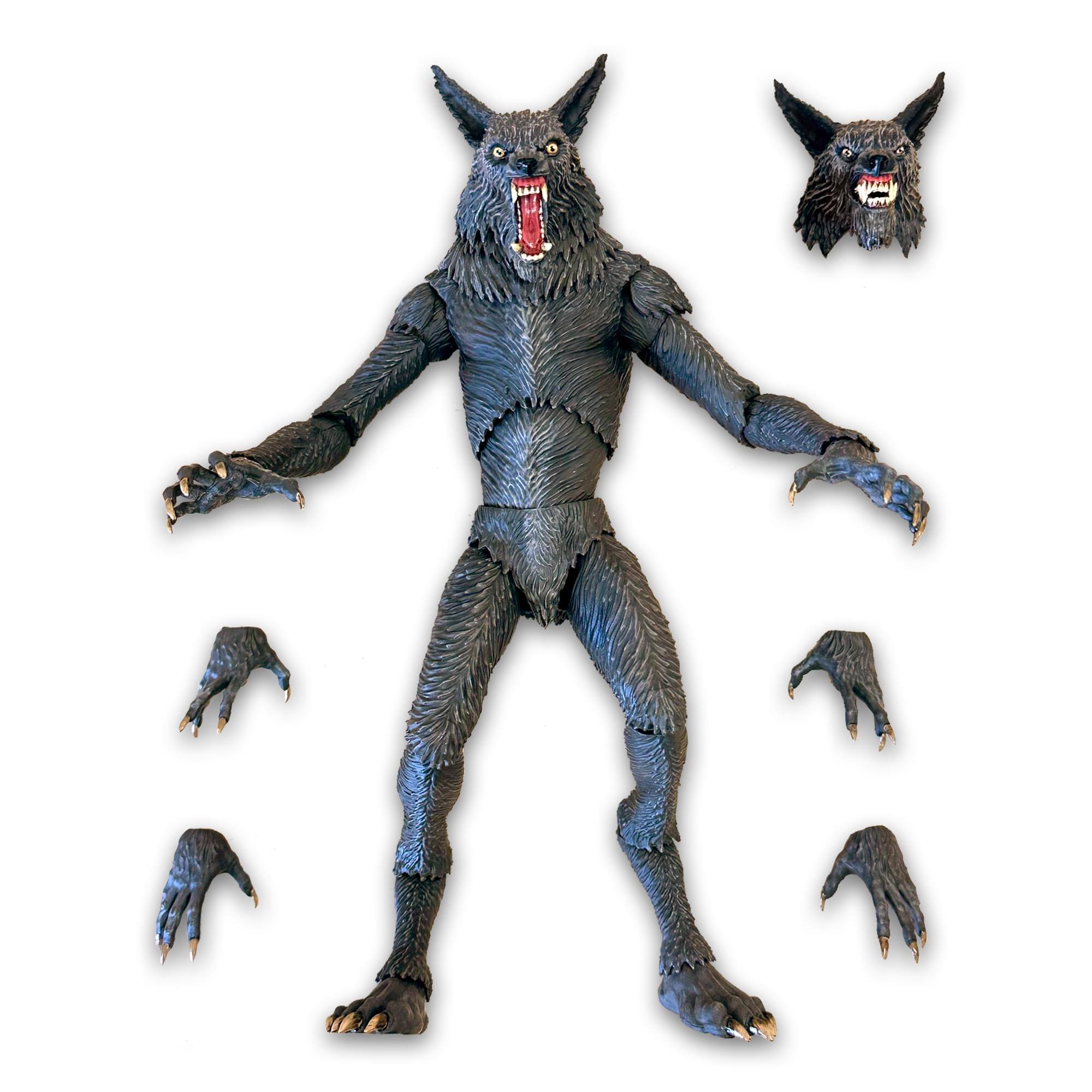 Front. Toynk - The Howling 1:12 Scale Werewolf Action Figure - Gray.