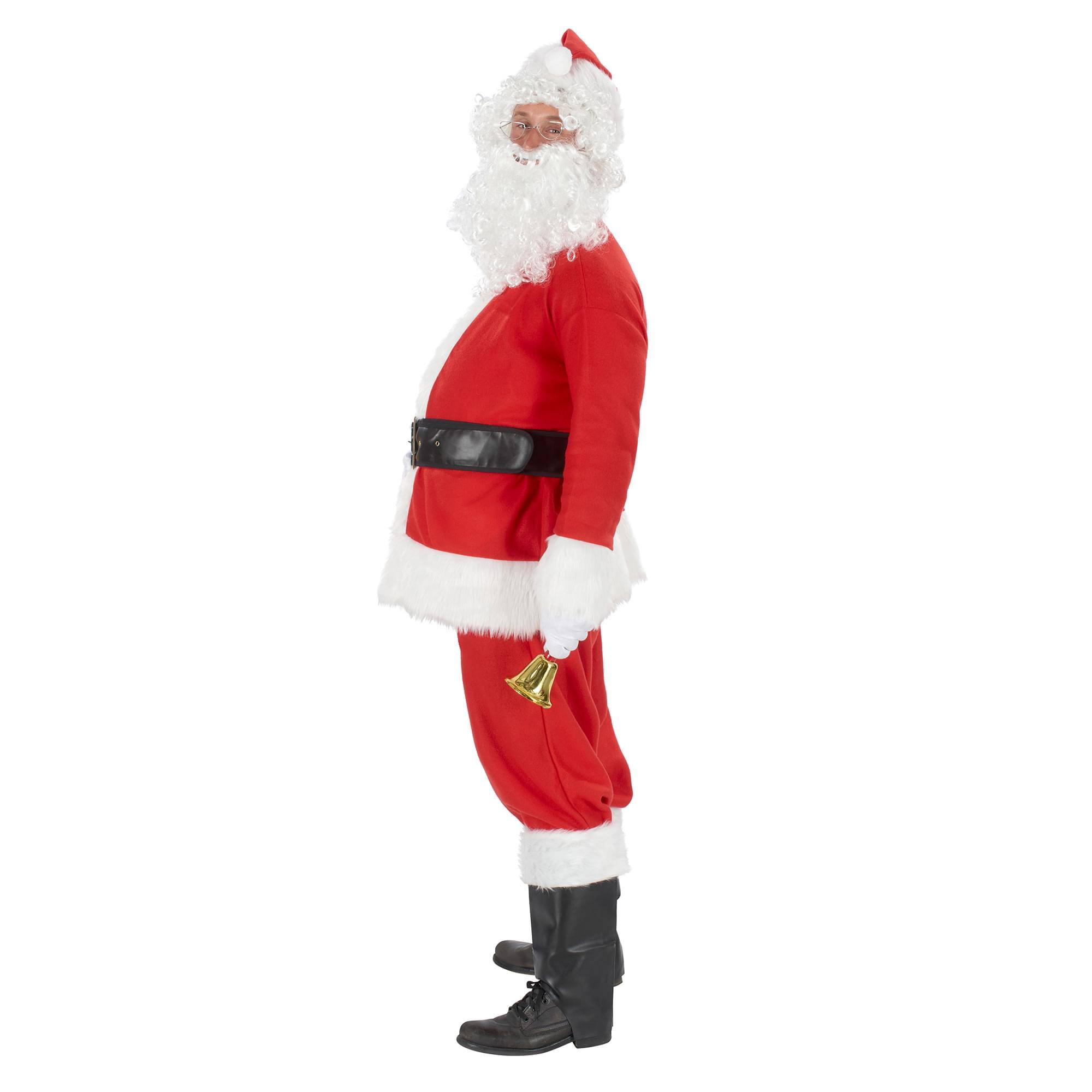 Alt View 1. Orion Costumes - Plush Santa Adult Costume | Extra Large - Red.