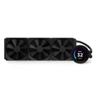 NZXT - Kraken Elite 360mm Radiator CPU Liquid Cooler (3 x 120mm F Fans) with 2.36" LCD Display - Black - Front_Zoom