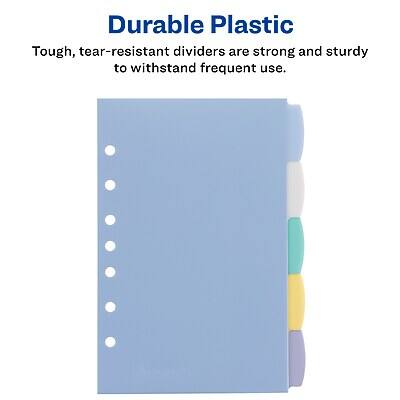 Durable Plastic  
Tough, tear-resistant dividers are strong and sturdy to withstand frequent use.