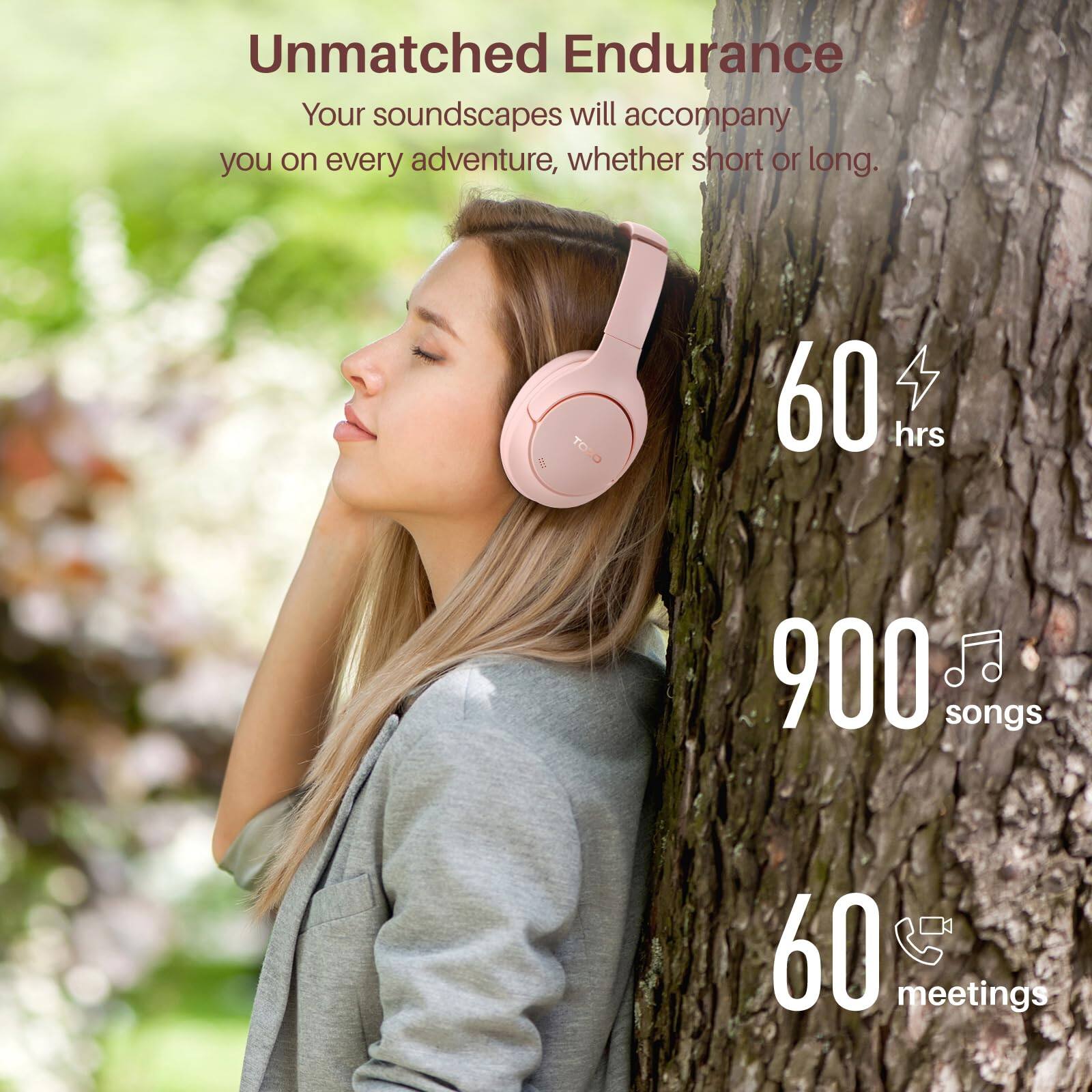 Unmatched Endurance
Your soundscapes will accompany you on every adventure, whether short or long.
60 hrs
900 songs
60 meetings