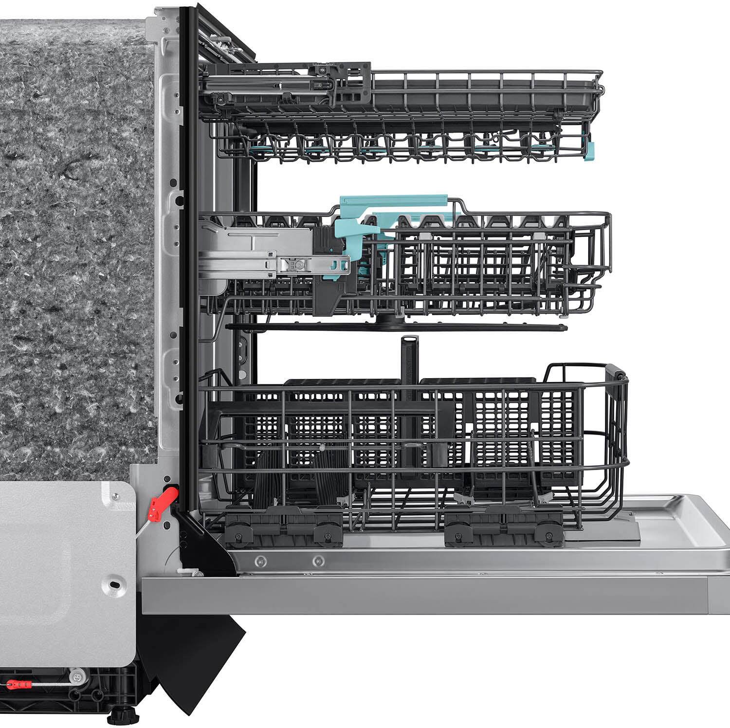 Alt View 21. Samsung - 24" AutoRelease Dry Smart Built-In Stainless Steel Tub Dishwasher with 3rd Rack Washing System, 38dBA - Stainless Steel.