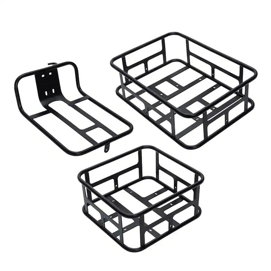 Lectric eBikes Cargo Package: Front Rack, Front Basket & Rear Basket ...