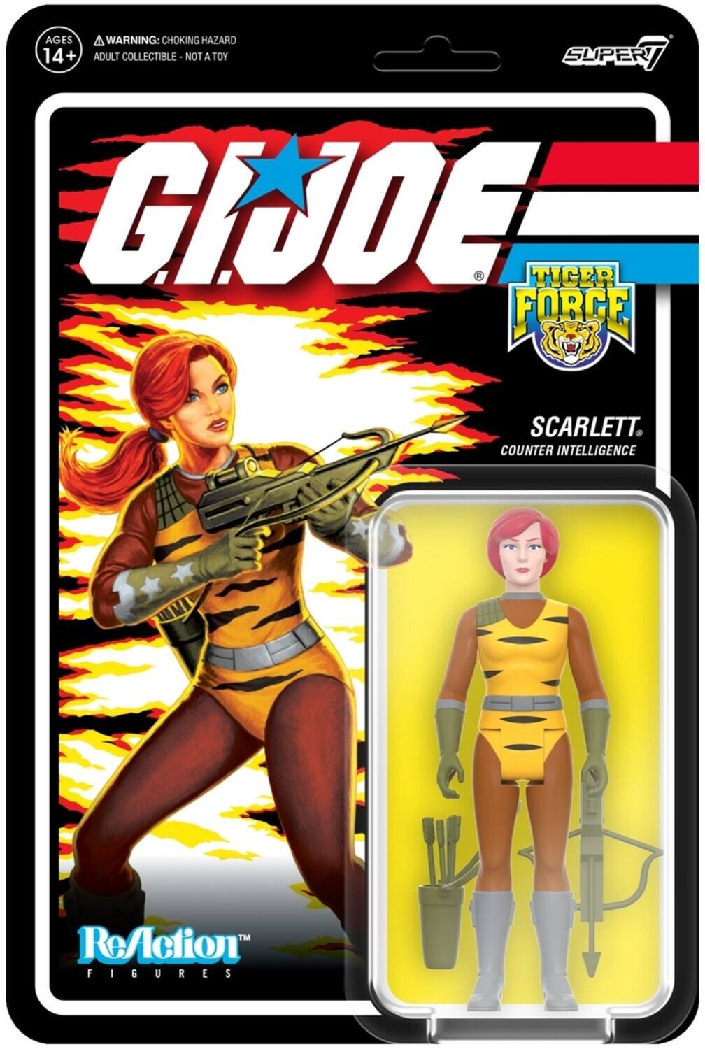 Super7 - G.I. Joe - ReAction Figures Wv 6 - Tiger Force Scarlett - Multicolor