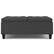 Alt View 12. Simpli Home - Harrison Large Square Coffee Table Storage Ottoman - Slate Grey.