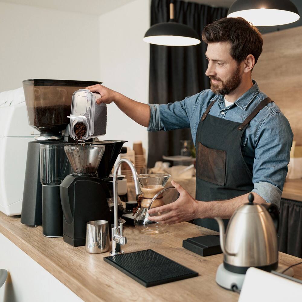 Alt View 1. Sorbus - Sorbus Clear Plastic 2-Pack Airtight Coffee Bean Storage Container Set with Easy-Access Lids - Keeps Coffee Fresh - Clear.