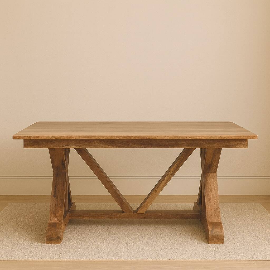 Alt View 6. Artisan Furniture - Artisan Furniture Solid WoodTreston Dining Table - Brown.