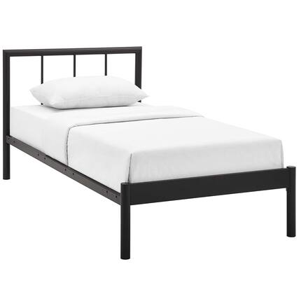 Front. Modway - Gwen Twin Bed Frame - Brown.