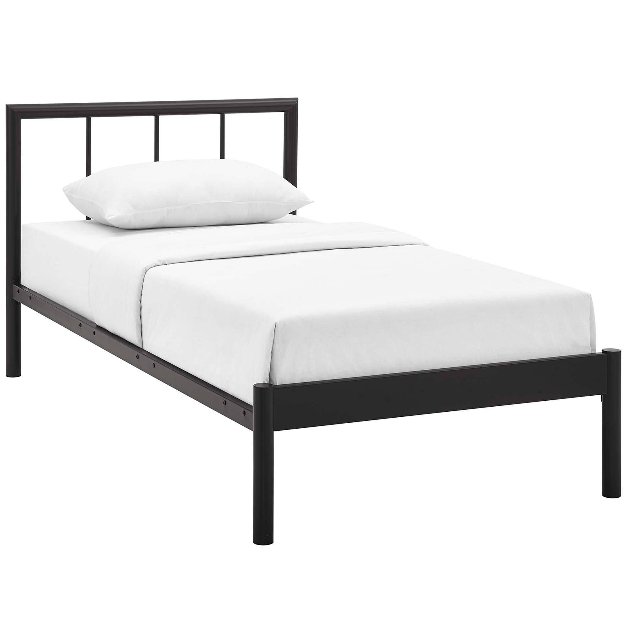 Front. Modway - Gwen Twin Bed Frame - Brown.