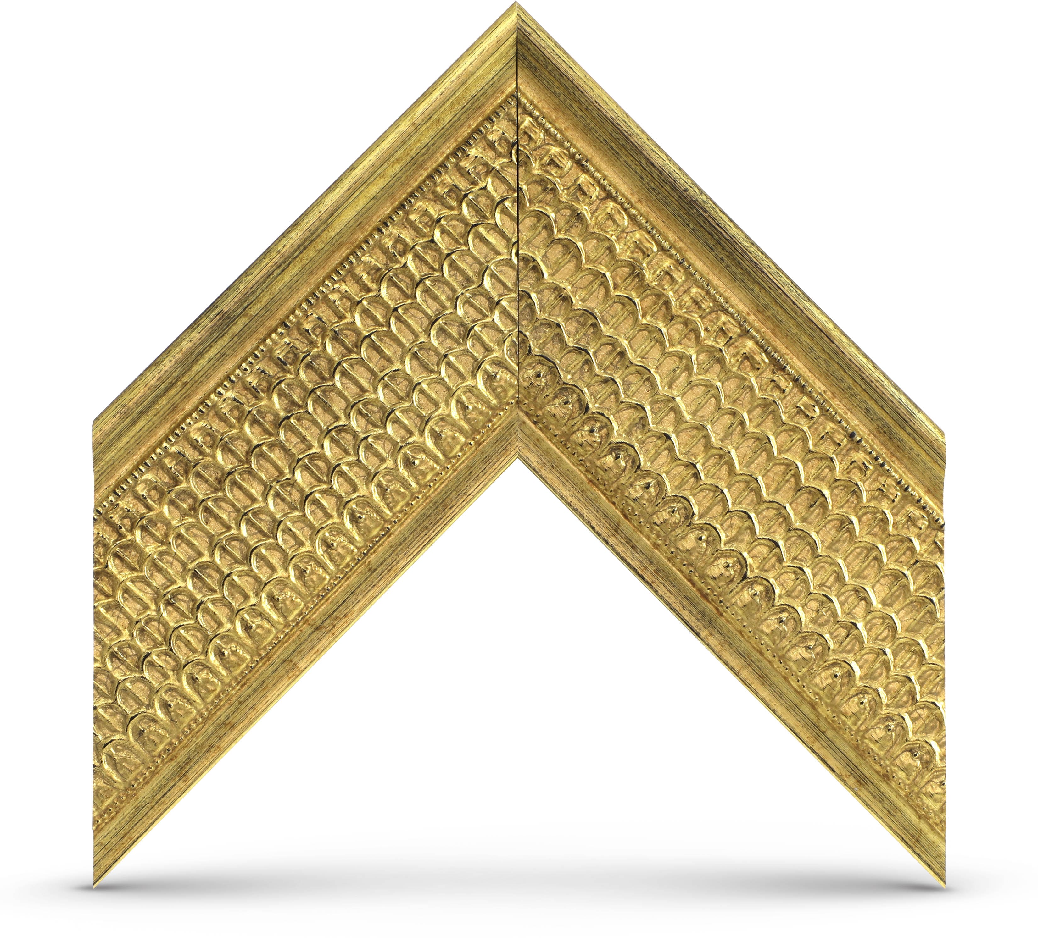 Alt View 11. Deco TV Frames - Premiere Bezel for Samsung the Frame TV - 50" - Gatsby Gold.