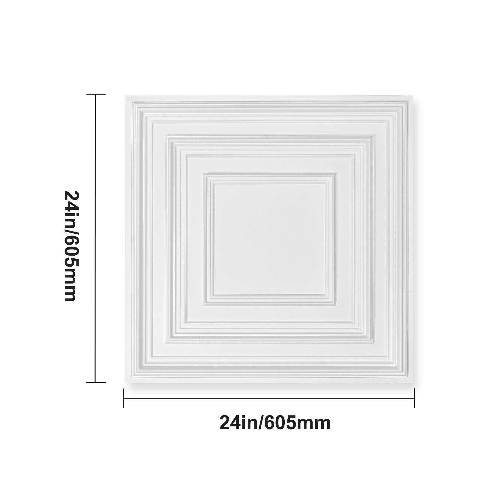 24in/605mm  
24in/605mm