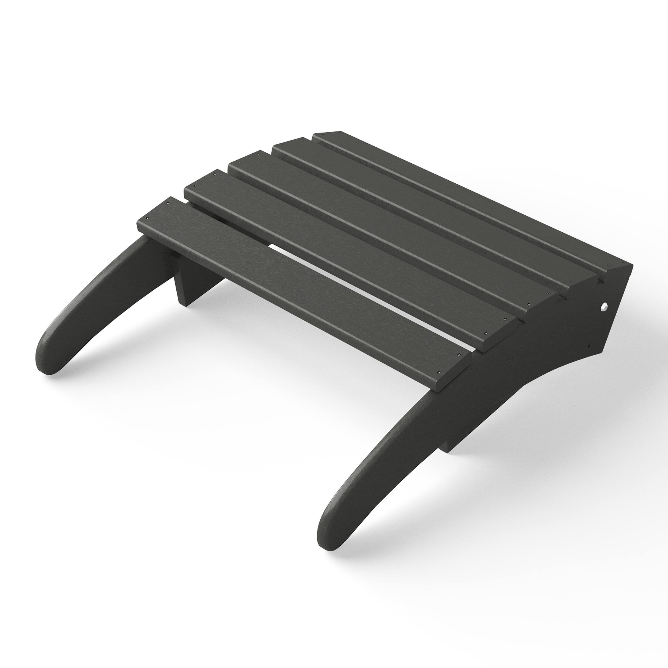 Alt View 3. WestinTrends - WestinTrends Malibu Outdoor folding ottoman for Adirondack chair - Gray.