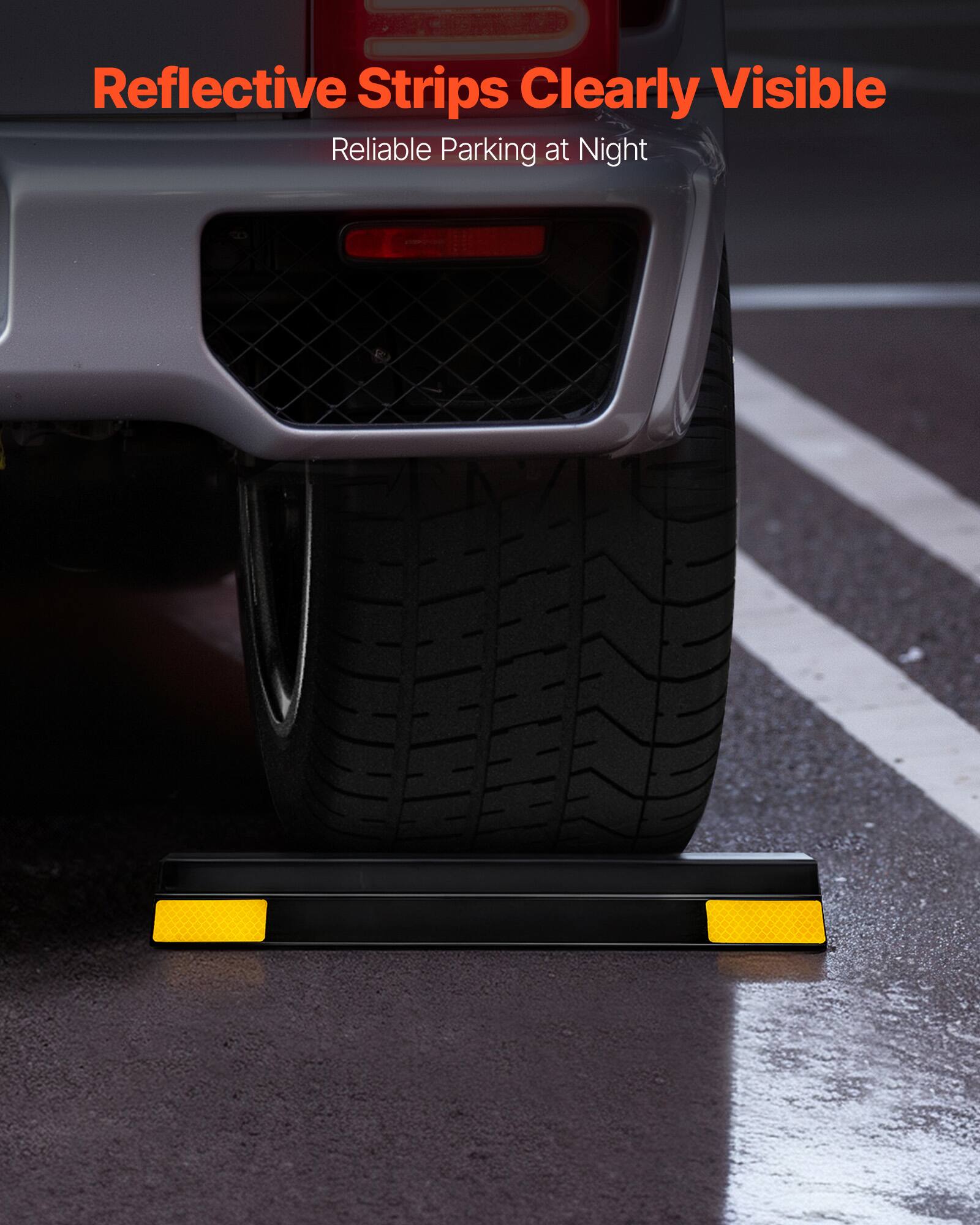 Reflective Strips Clearly Visible  
Reliable Parking at Night
