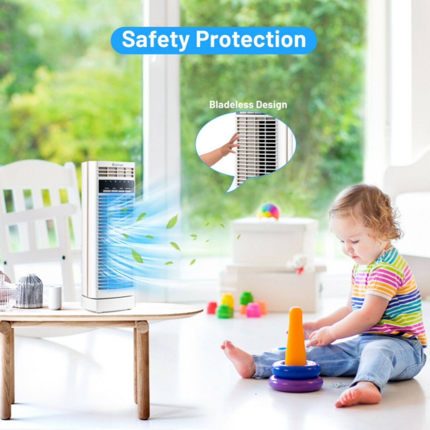 Safety Protection  
Bladeless Design