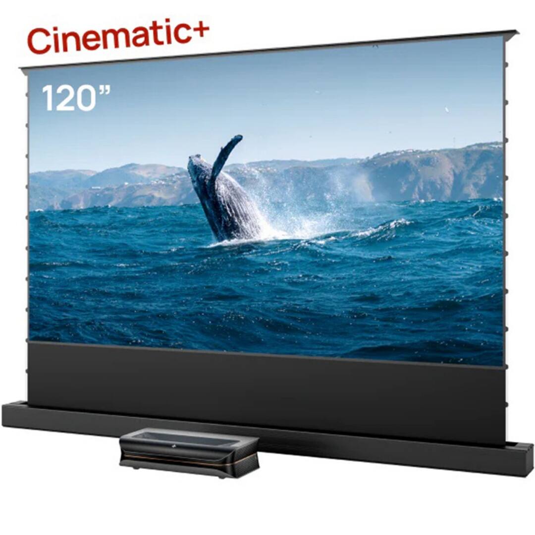 AWOL Vision - LTV-3500 Pro Plus 120'' Motorized Floor Rising ALR Screen Bundle,3000 ISO Lumens - Gray