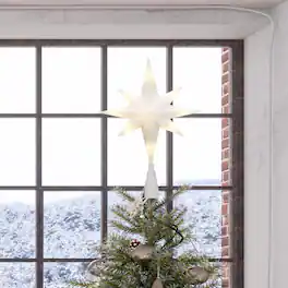 Celebrations - LED Star Tree Topper 14 in - Warm White
