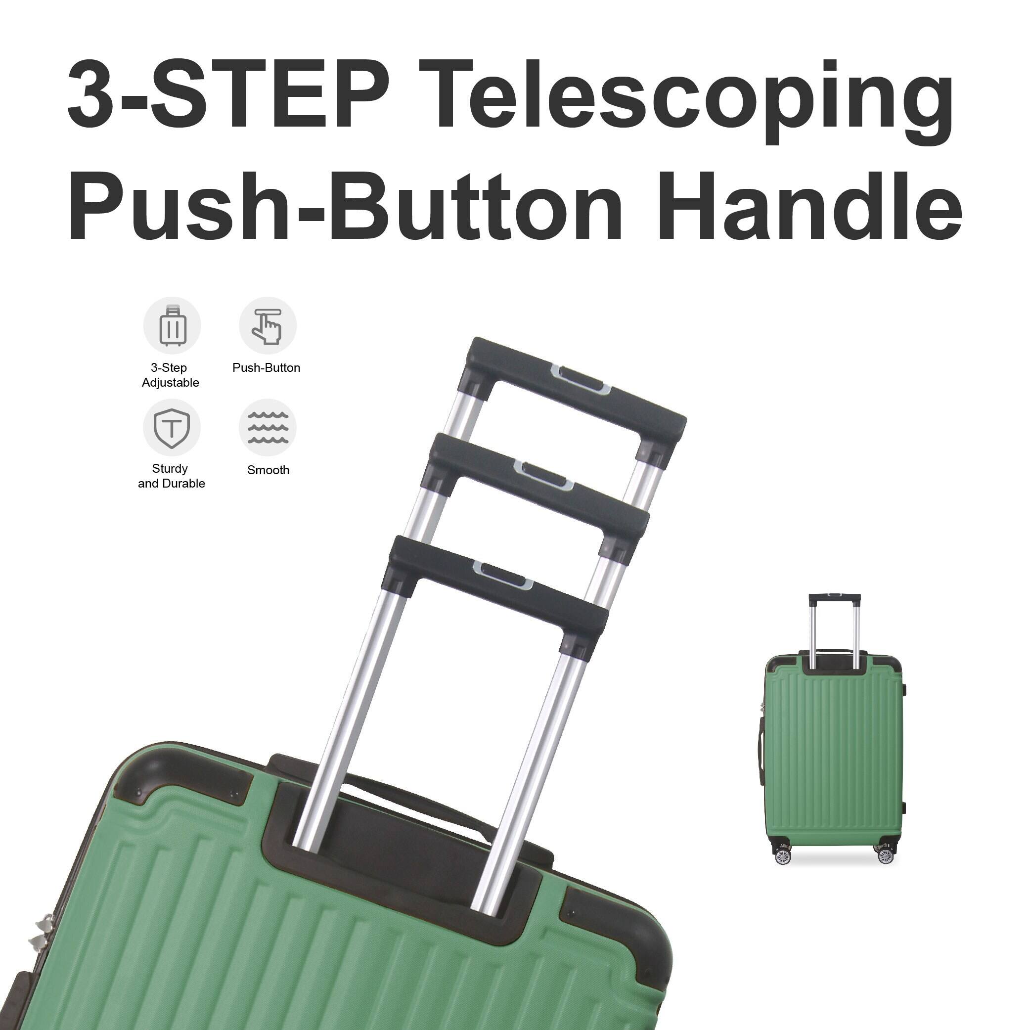 3-STEP Telescoping Push-Button Handle

- 3-Step Adjustable
- Push-Button
- Sturdy and Durable
- Smooth