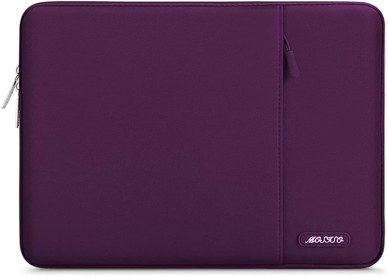 mosiso - Laptop Case 13-13.3 inch Laptop Sleeve Fit with MacBook Air/Pro 13/Pro 14 HP Dell ASUS Lenovo Sleeve Bag with Pocket - Magenta Purple
