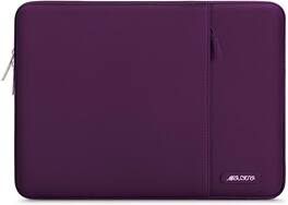 mosiso - Laptop Case 13-13.3 inch Laptop Sleeve Fit with MacBook Air/Pro 13/Pro 14 HP Dell ASUS Lenovo Sleeve Bag with Pocket - Magenta Purple